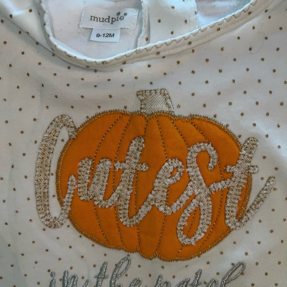 Mudpie Cutest Pumpkin in the Patch Outfit